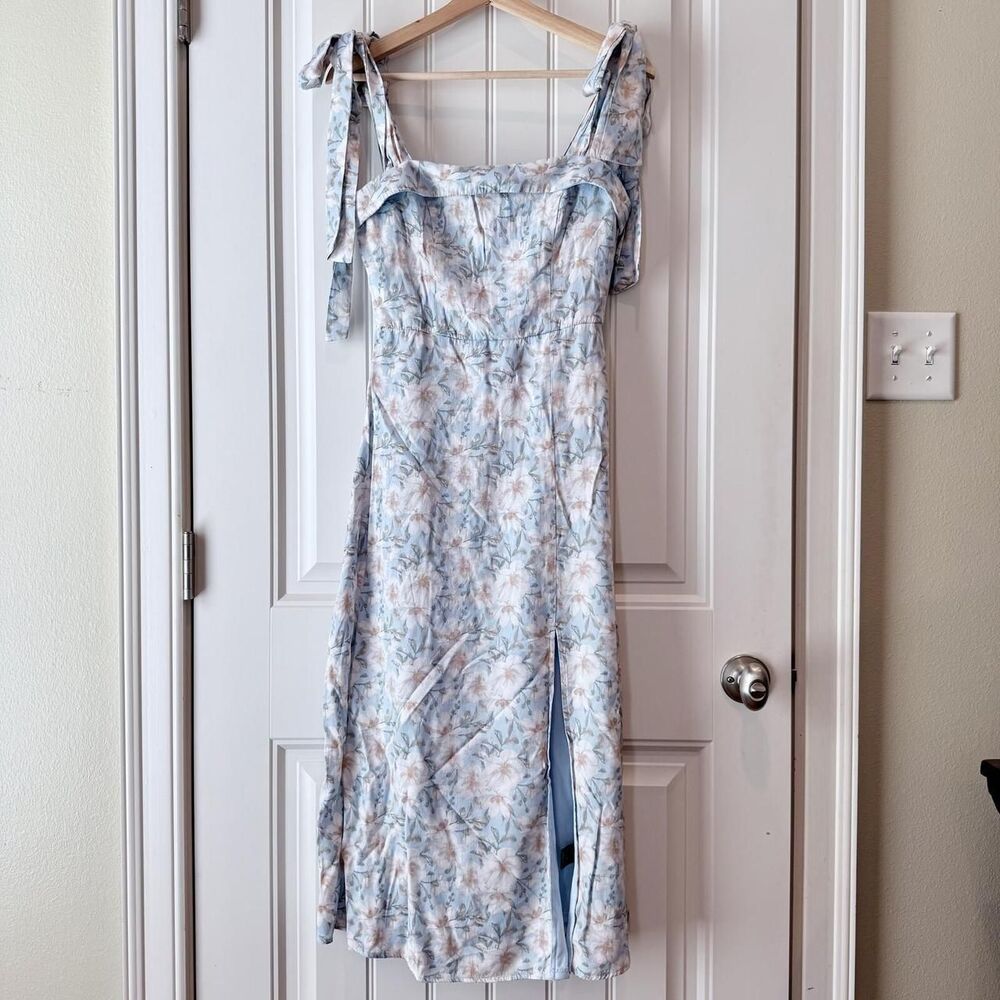 Trixxi Women's Floral Dress with Tie Straps Size S